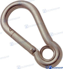Mousqueton à ressort avec œillet 11 x 120 mm (lot de 10) | OEM 71235B | Quincaillerie | GOLDENSHIP