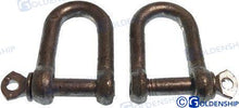 Manille en D galvanisée à chaud 6 mm (lot de 2) | OEM 71250 | Quincaillerie | GOLDENSHIP