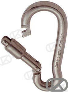 MOSQUETÓN DE ACERO INOXIDABLE DE 10 MM - APERTURA ESPECIAL | OEM 71334 | GANCHOS | GOLDENSHIP