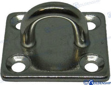 PLACA DE OJAL CUADRADA 6X35X40MM (10) | OEM 72011B | FERRETERÍA | GOLDENSHIP