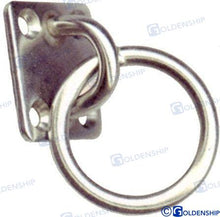 PLACA DE OJAL CUADRADA CON ANILLO 35X30 (5) | OEM 72013B | FERRETERÍA | GOLDENSHIP