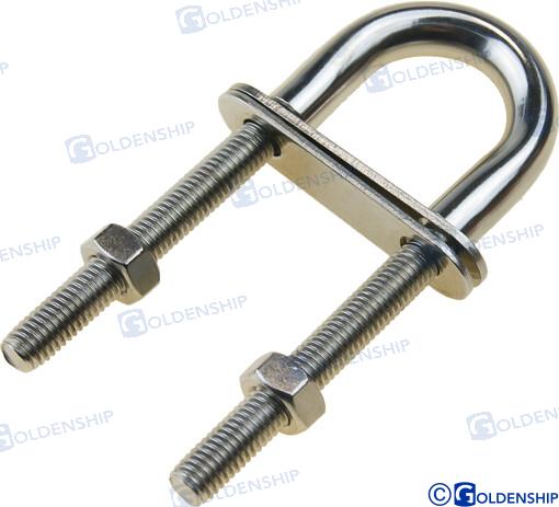Écrou en U en acier inoxydable M8 x 100 | OEM 72030 | Quincaillerie | GOLDENSHIP