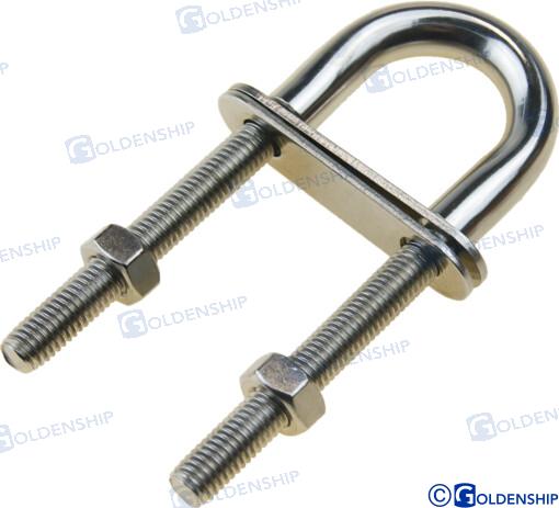 Écrou en U en acier inoxydable M12 (5) | OEM 72032B | QUINCAILLERIE | GOLDENSHIP