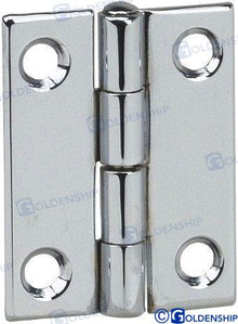 Charnière de porte en acier inoxydable 0,6 mm, 35 x 40 mm (lot de 2) | OEM 72176 | Quincaillerie | GOLDENSHIP