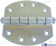 Charnière ovale en acier inoxydable 102 x 102 mm | OEM 72190 | Quincaillerie | GOLDENSHIP