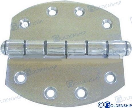 Charnière ovale en acier inoxydable 126 x 127 | OEM 72191 | Quincaillerie | GOLDENSHIP
