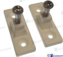 PLACA DE BISAGRA DE CUBIERTA DE NYLON BLANCA (PAQUETE DE 2) | OEM 72239 | FERRETERÍA | GOLDENSHIP