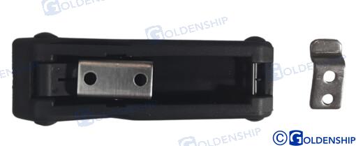 Loquet antivibratoire 96 x 29 mm, noir | OEM 72380 | Quincaillerie | GOLDENSHIP
