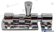 Blocage en mélèze et laiton chromé 60 mm | OEM 72442 | Quincaillerie | Goldship