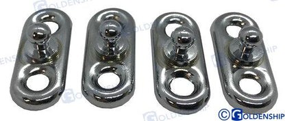 FAST SNAP WITH 2 SCREW PLATE (PACK 4) | OEM  72479 | HARDWARE | GOLDENSHIP