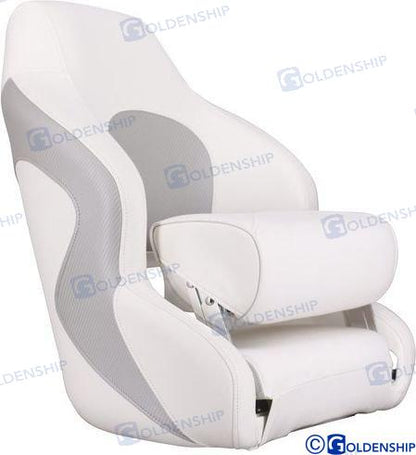 Coussin de siège sport blanc/gris | OEM 73251 | Quincaillerie | GOLDENSHIP