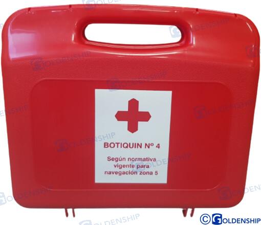 BOTIQUINES BÁSICOS DE PRIMEROS AUXILIOS N.° 4 26*22*7 | OEM 80085 | SEGURIDAD | GOLDENSHIP