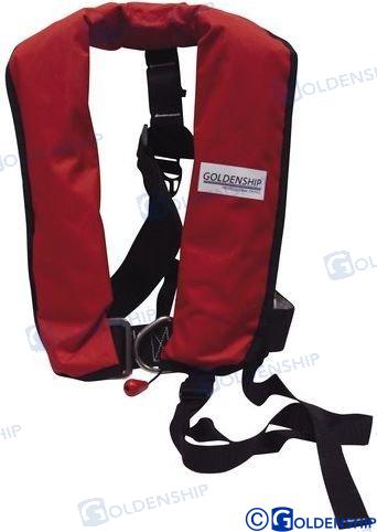 CHALECOS SALVAVIDAS INFLABLES CON ARNÉS 150 N | OEM 80159 | SEGURIDAD | GOLDENSHIP