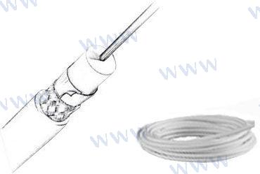 Cable de televisión RG6/U Baja Perdida 75 ohmios 25 metros | OEM 9139/25 | VHF | Glomex