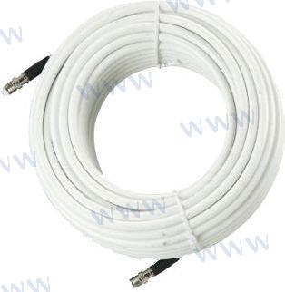 Cable RG8X de 18 m con conector FME | OEM 350/18FME | Antenas de TV | GLOMEX