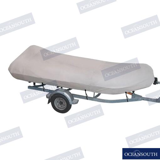 Oceansouth Inflatable/RIB Boat Cover 430-470cm Grey - OCEMA6017