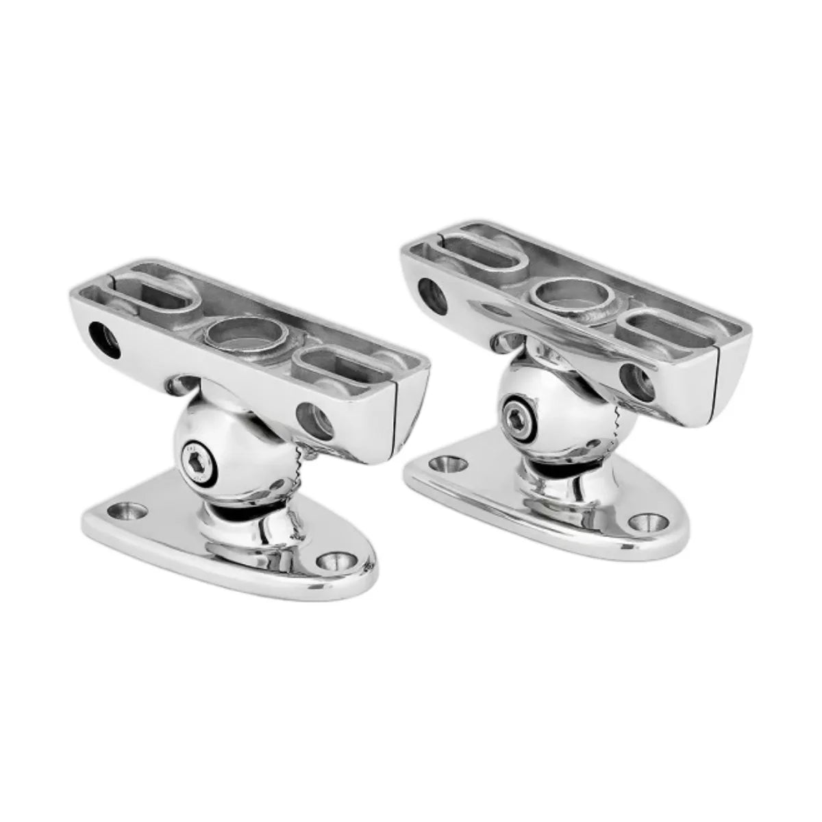 Image of a pair of speaker fitment clamps on a white background.