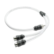 Image of an RCA splitter on a white background.
