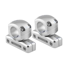 Image of a speaker fitment swivel clamp on a white background.