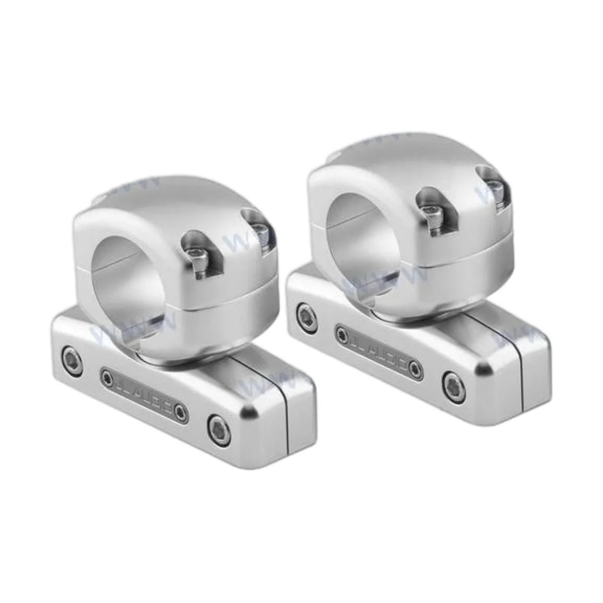 Image of a speaker fitment swivel clamp on a white background.
