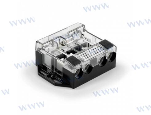 DISTRIBUTION MAXI 4 VOIES À FUSIBLE JL AUDIO | JLM-XD-FDBU-4