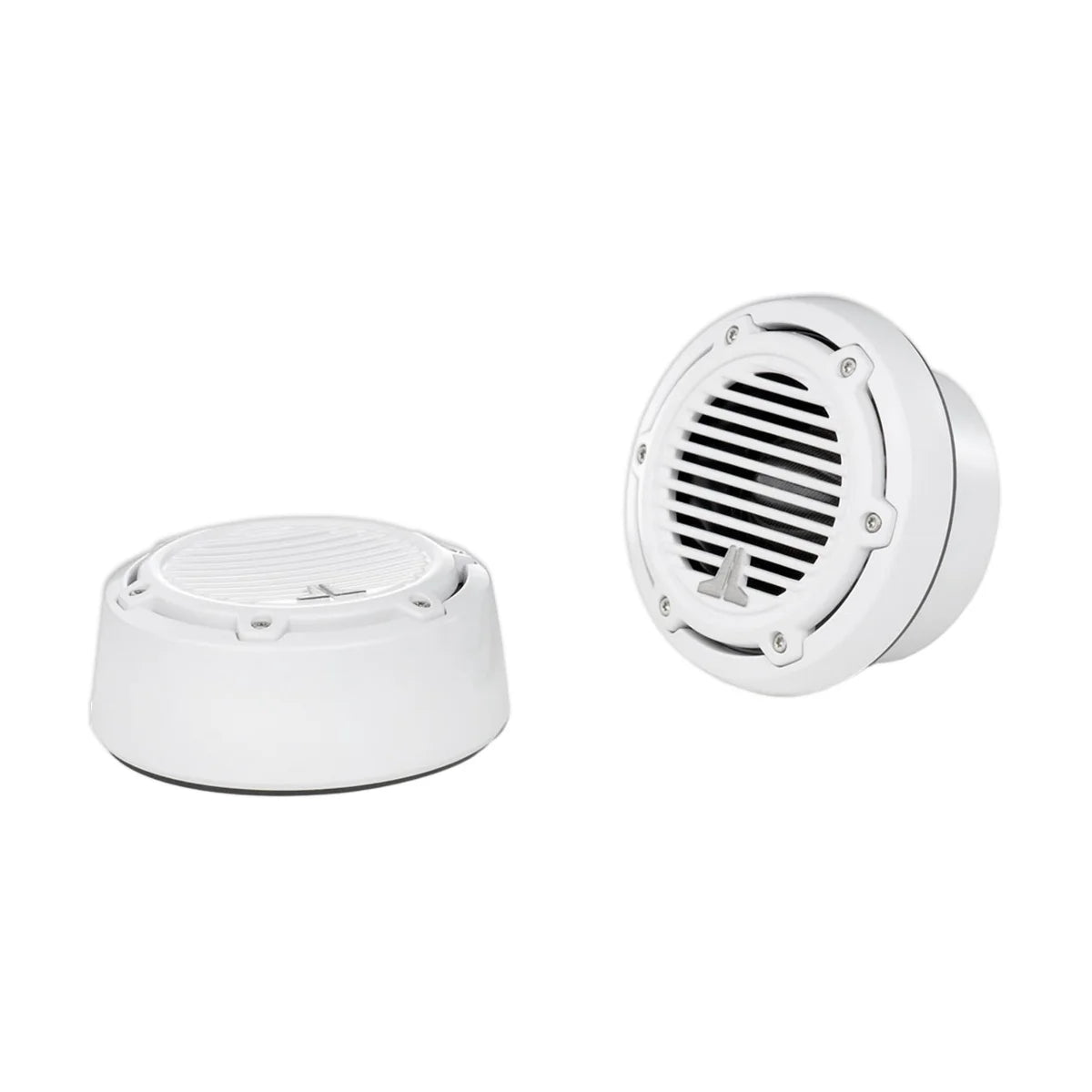 Image of a pair of tweeter speakers on a white background.
