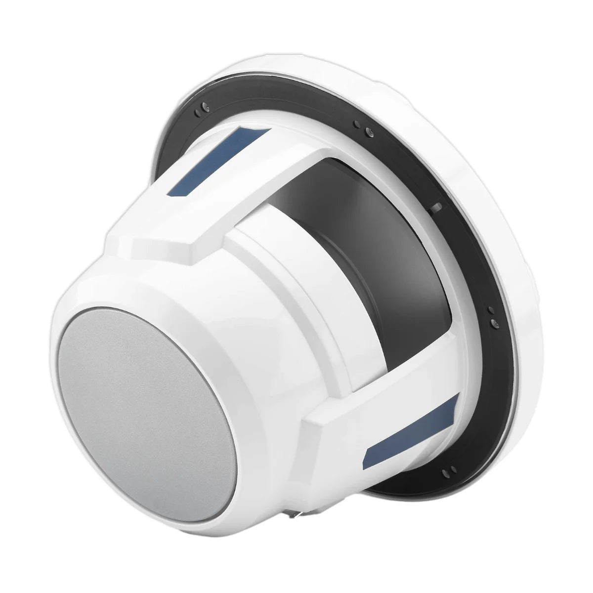 Image of a JL Audio marine subwoofer speaker on a white background.