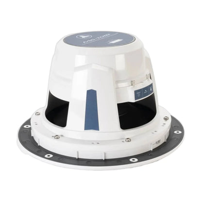 Image of a marine subwoofer speaker on a white background.