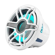 Image of a JL Audio marine subwoofer speaker on a white background.