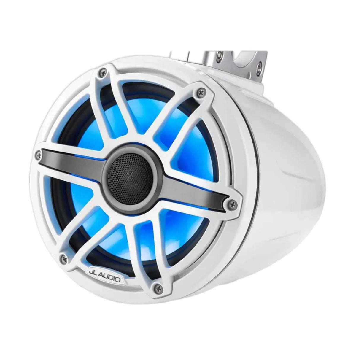 Image of a marine tower speaker on a white background.