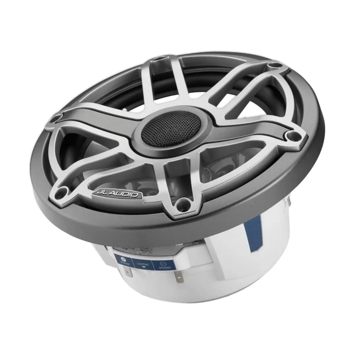 Image of a JL Audio marine speaker on a white background.