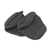 Image of a pair of JL Audio marine speaker protective covers on a white background.
