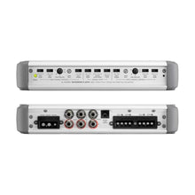 Image of a marine amplifier on a white background.