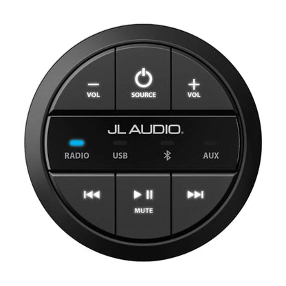 Image of a JL Audio media controller on a white background.
