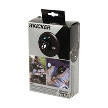 Image of a packaged Kicker media controller on a white background.