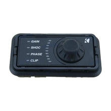 Image of a Kicker media controller on a white background.