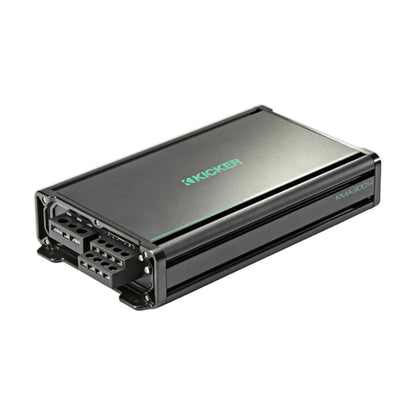 Image of a Kicker marine amplifier on a white background.