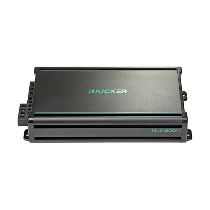 Image of a Kicker marine amplifier on a white background.