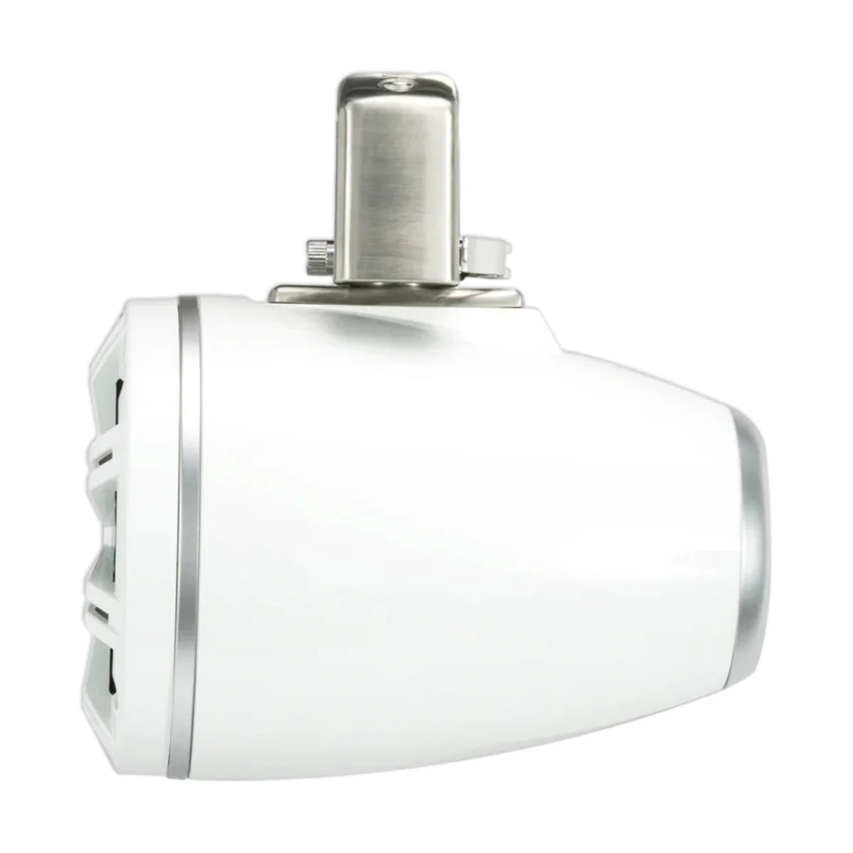 Image of a Kicker marine tower speaker on a white background.