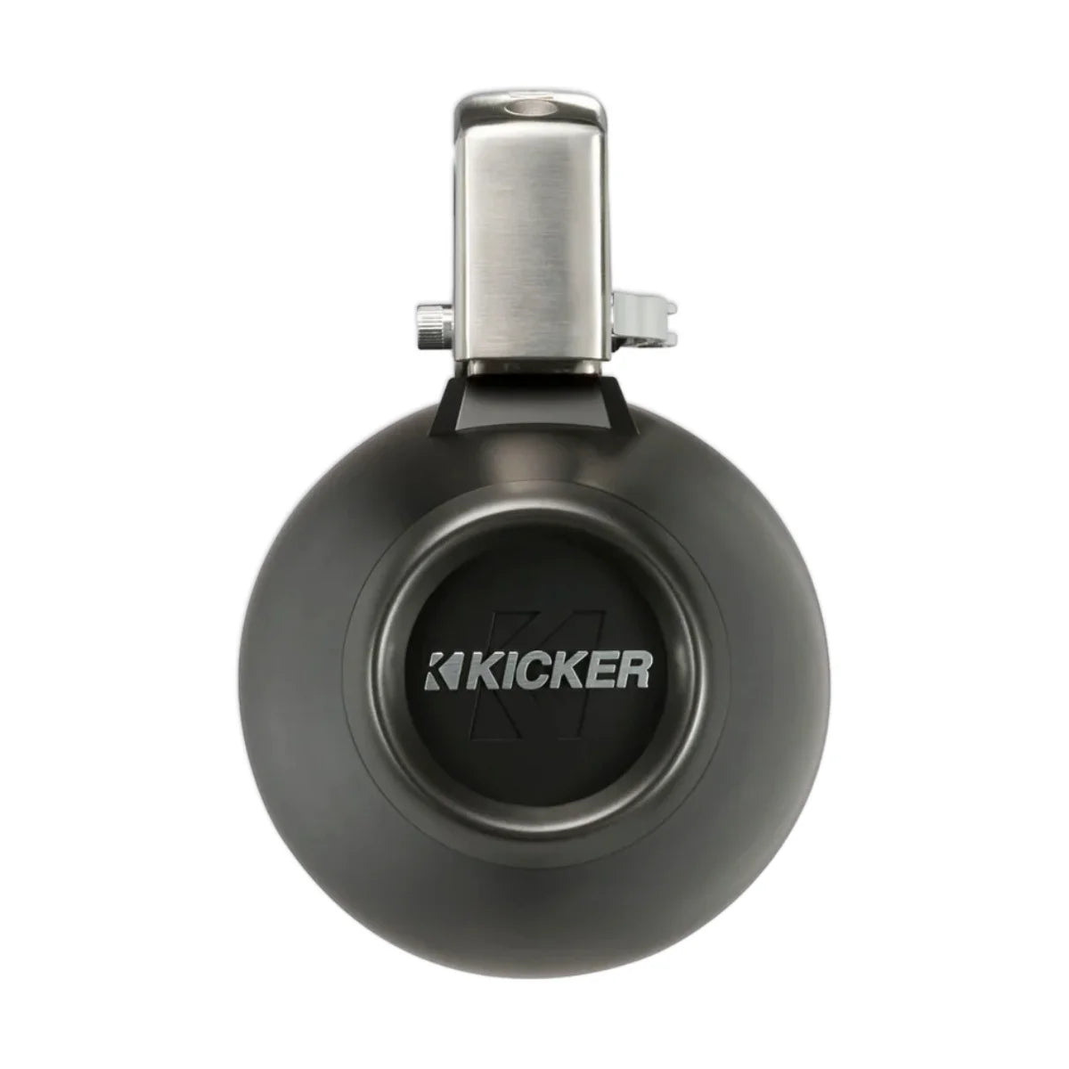 Image of a Kicker marine tower speaker on a white background.