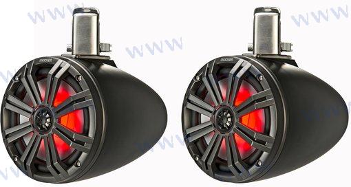 KM MARINE TORRE DE 8" (200 MM) COAXIAL CHAR | OEM 45KMTC8 | ALTAVOCES | KICKER AUDIO