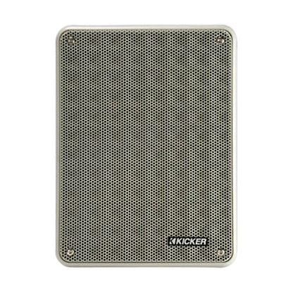 Image of a Kicker speaker on a white background.