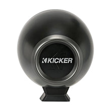 Image of a Kicker tower speaker on a white background.