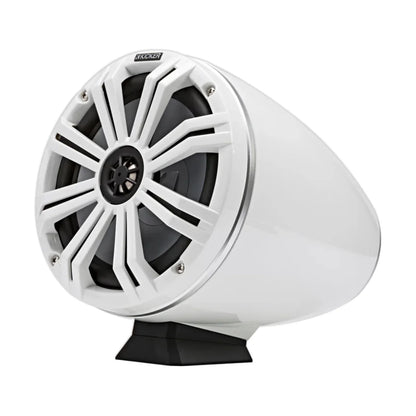 Image of a Kicker marine tower speaker on a white background.
