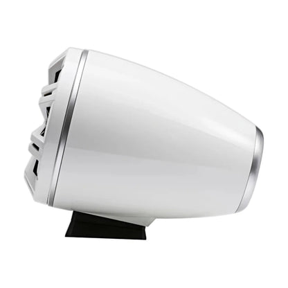 Image of a Kicker marine tower speaker on a white background.