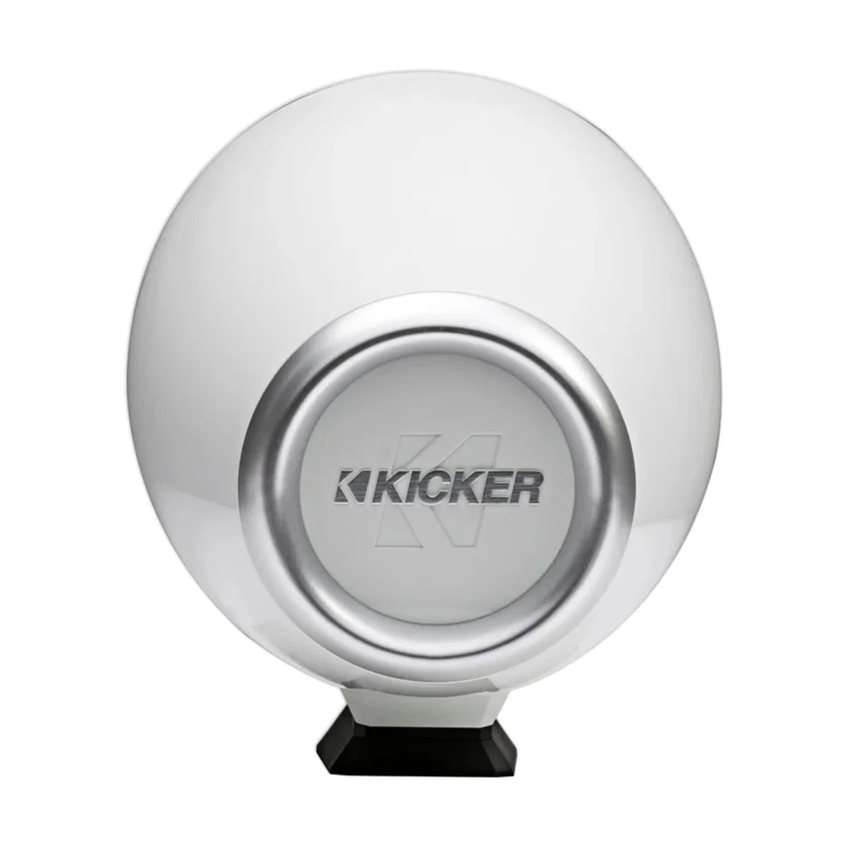 Image of a Kicker marine tower speaker on a white background.