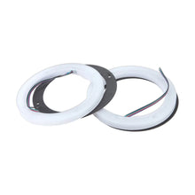 Image of a pair of LED speaker grille rings on a white background.