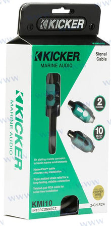INTERCONEXIÓN RCA DE 2 CANALES SERIE MARINA, 10 | OEM 47KMI10 | AUDIO | KICKER AUDIO