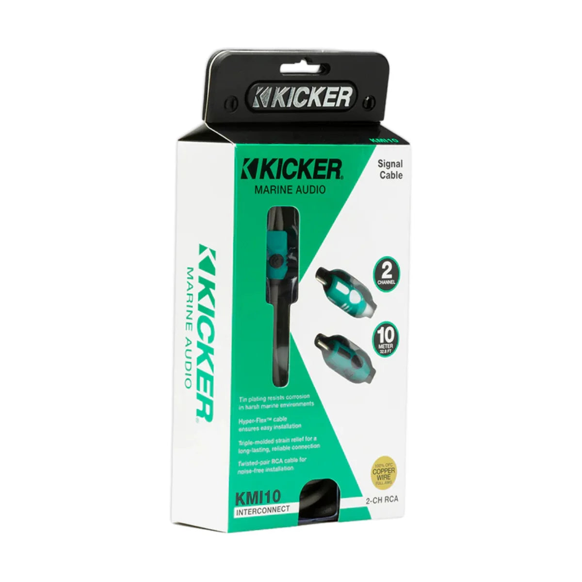 Image of a packaged RCA cable on a white background.