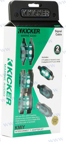 ADAPTADOR EN Y SERIE MARINA, RCA MACHO/HEMBRA | OEM 47KMIY | AUDIO | KICKER AUDIO